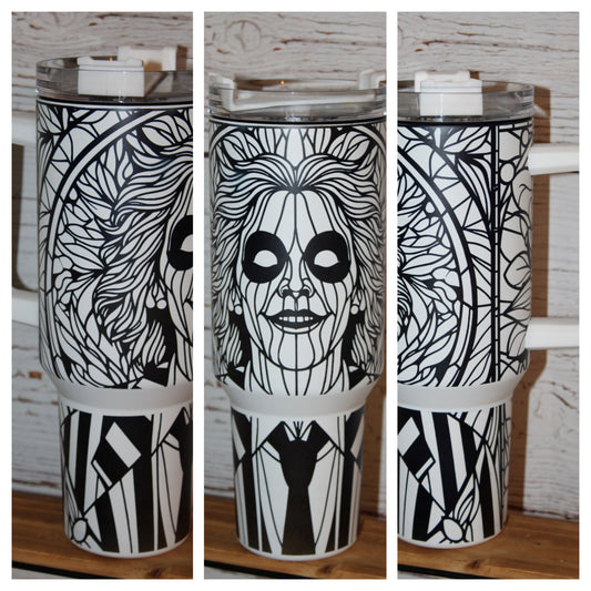 Beetlejuice Glow in the Dark 40 Oz Tumbler