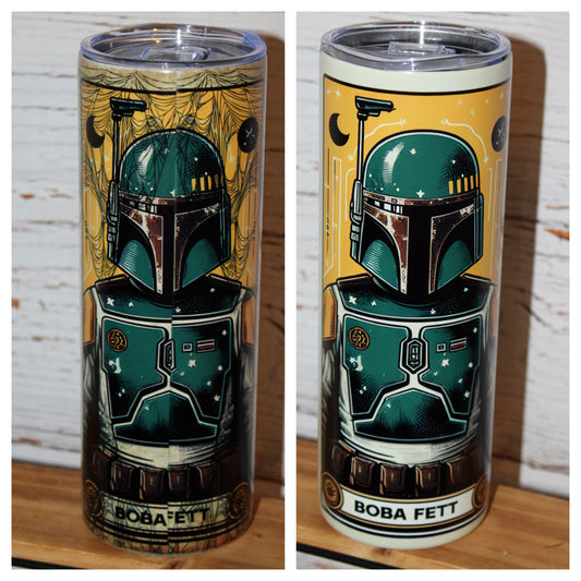 Boba Fett Halloween Glow in the Dark 20 Oz Tumbler