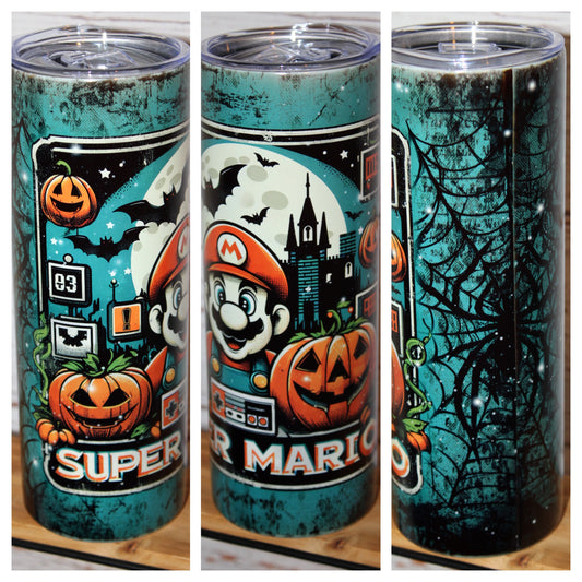 Super Mario Halloween Glow in the Dark 20 Oz Tumbler