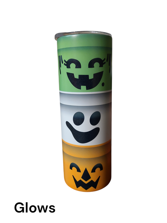 Halloween 20 Oz Tumbler Glows in the Dark