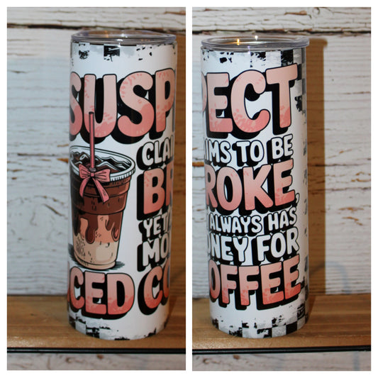 Iced Coffee 20 Oz Tumbler