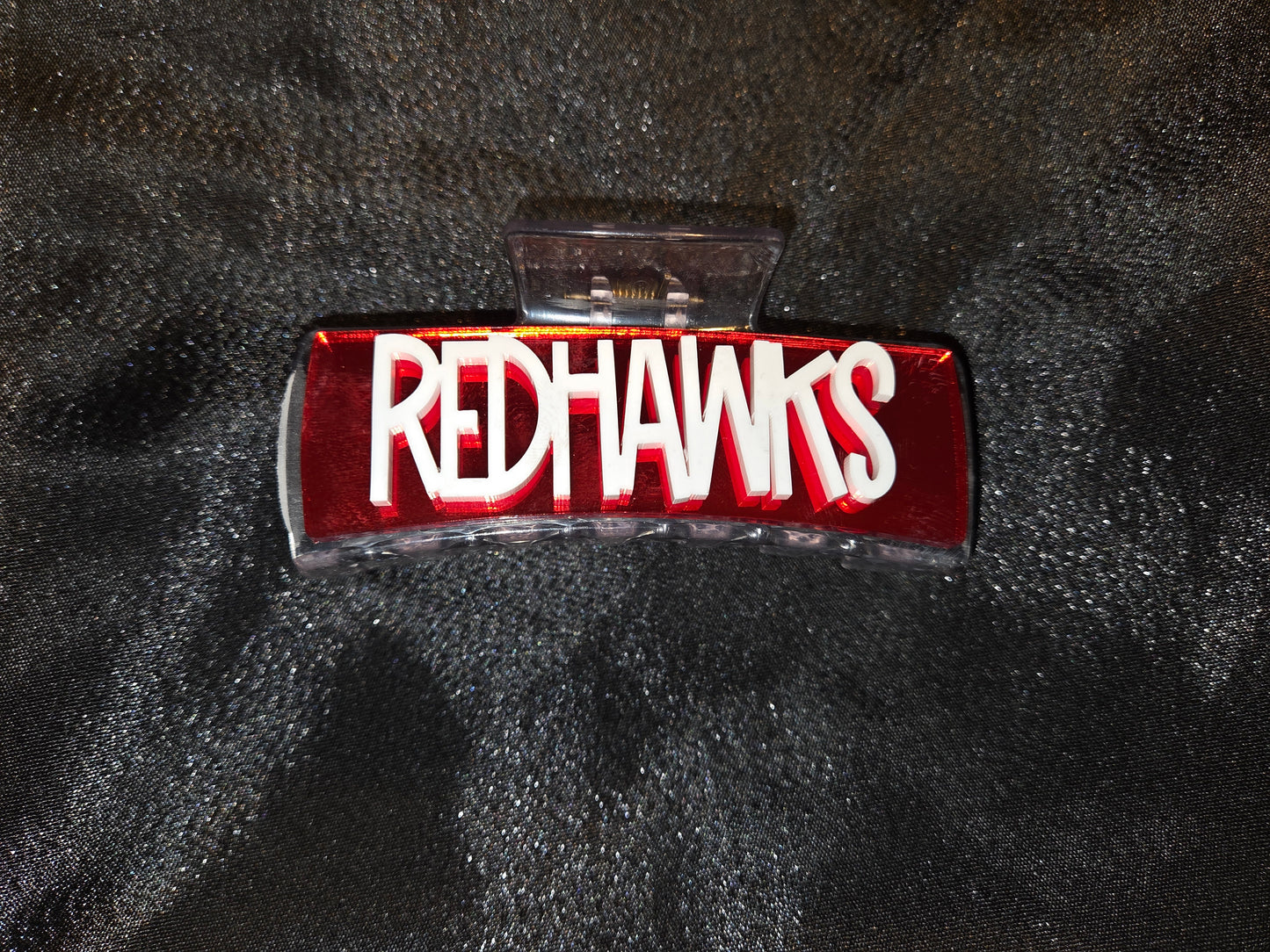 Colusa High School Redhawks School Spirit Claw Clips