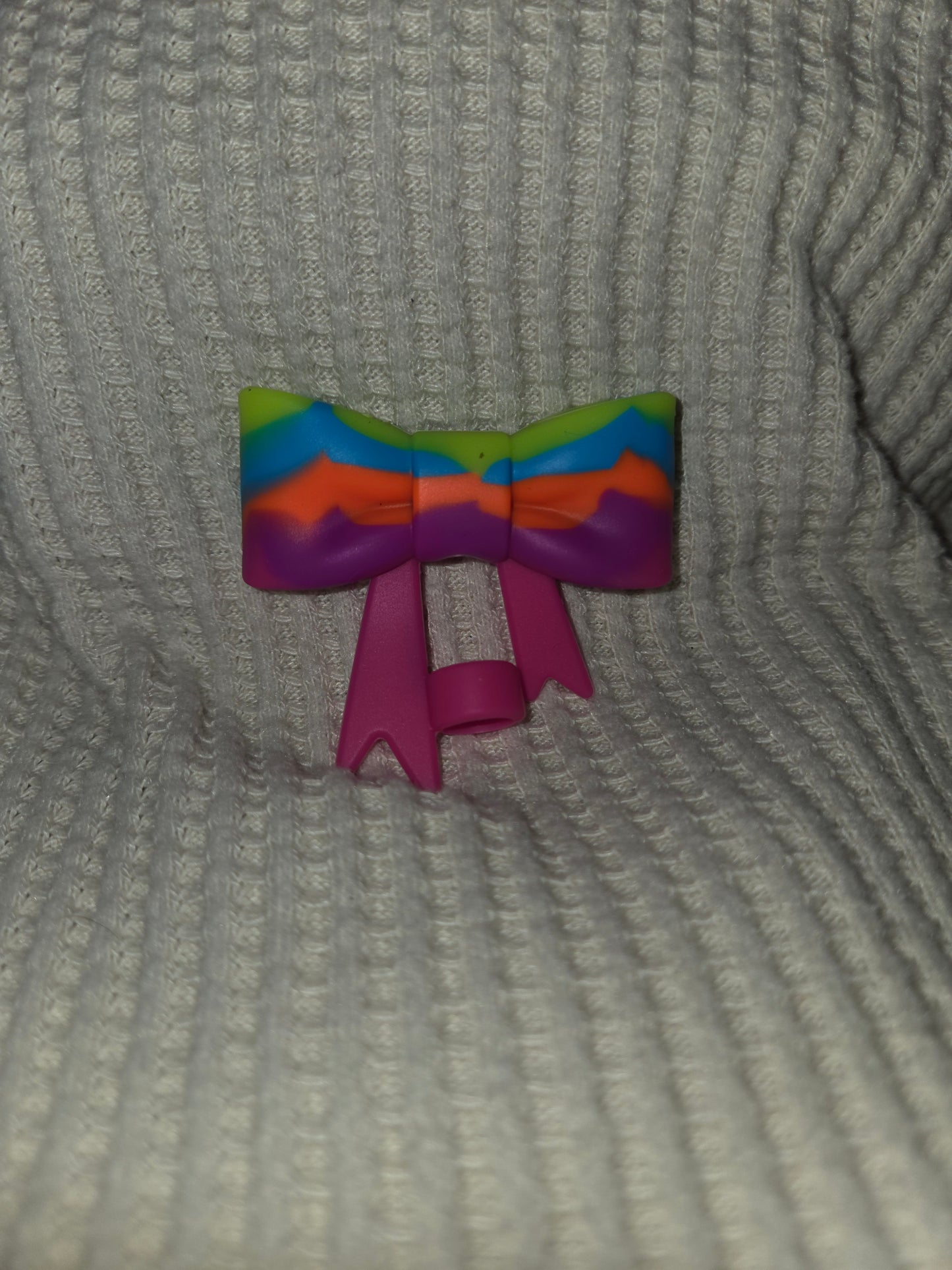 3D Bow Straw Toppers