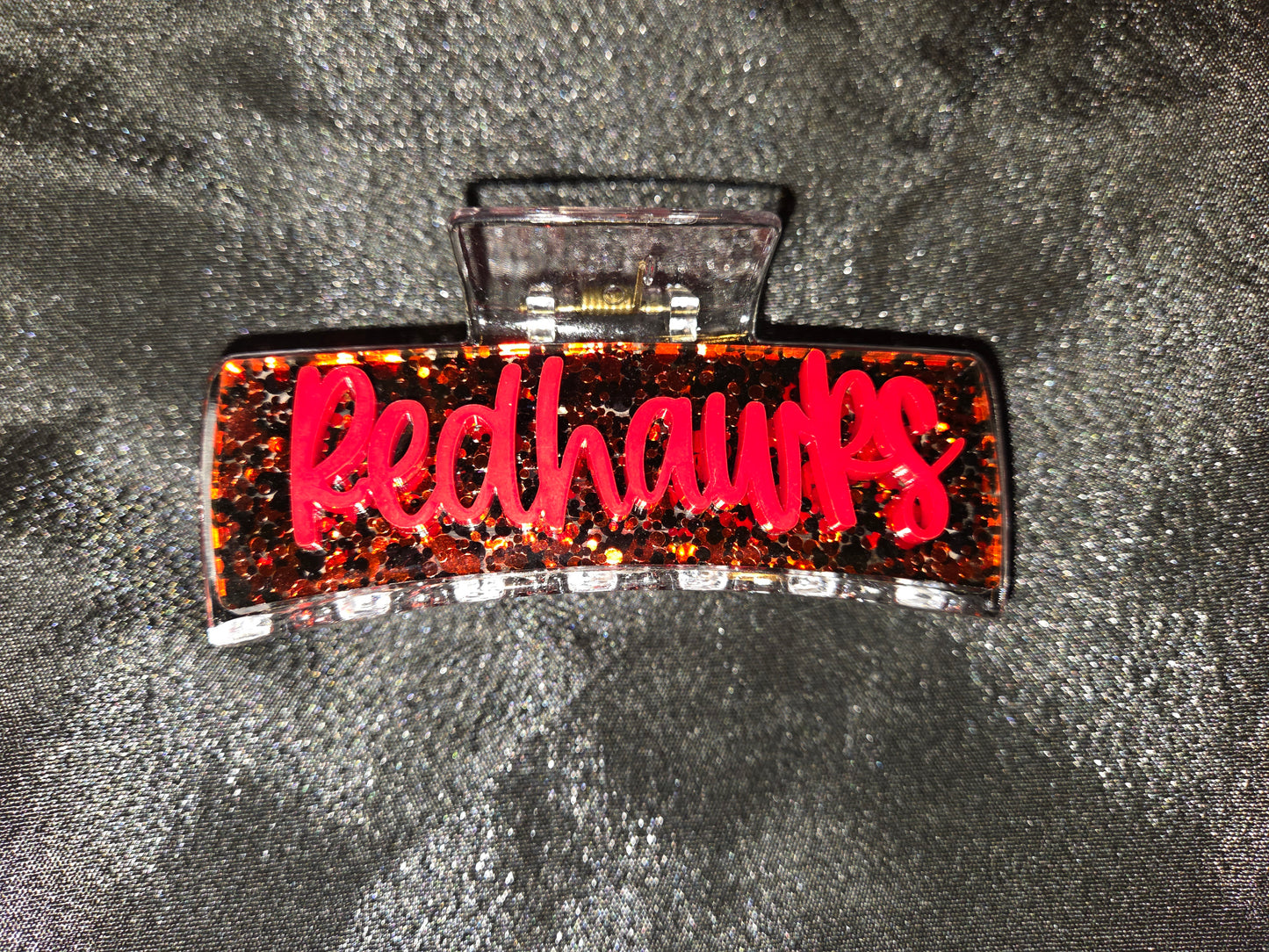 Colusa High School Redhawks School Spirit Claw Clips