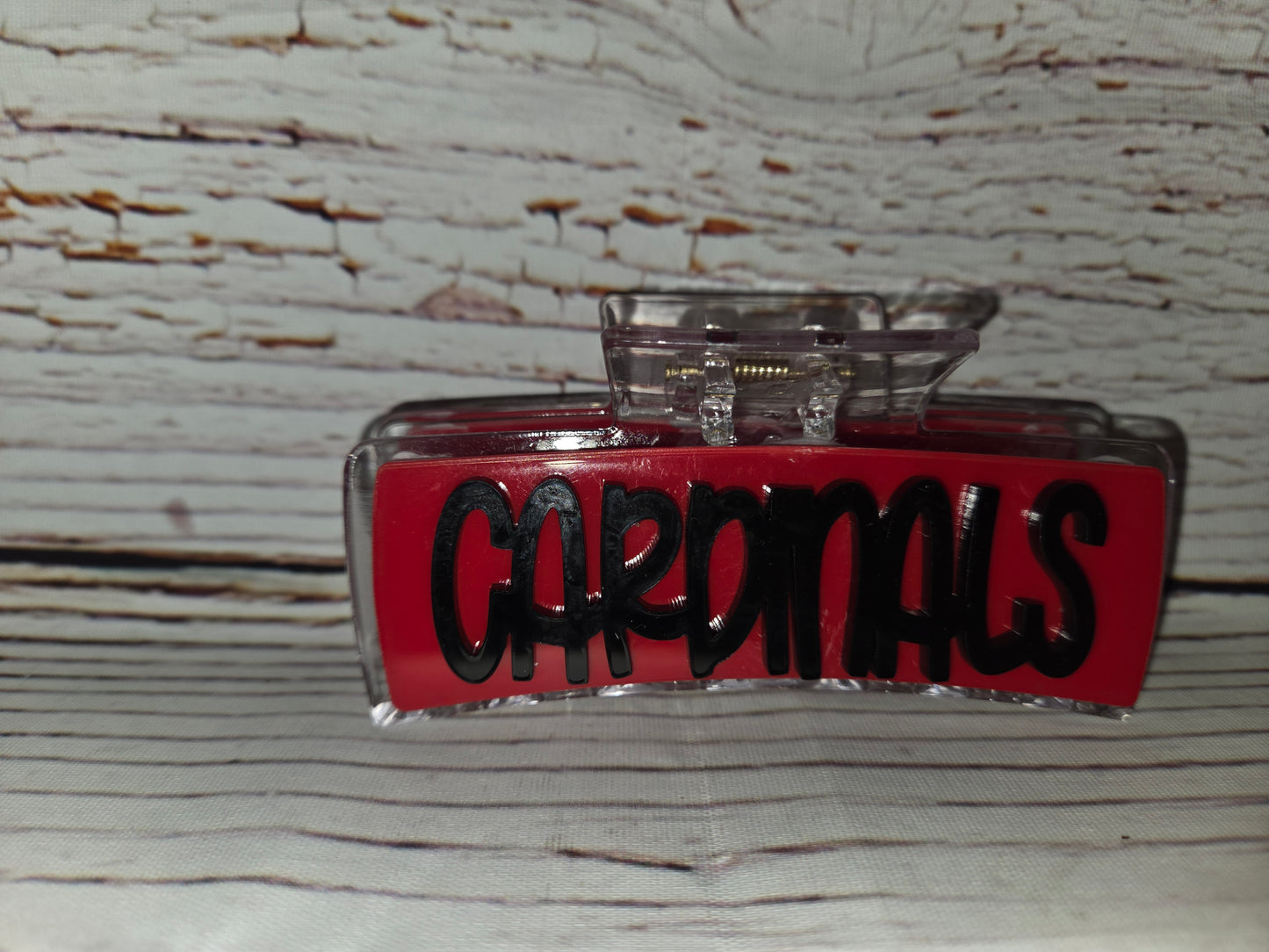 Woodland Christian Cardinals School Spirit Claw Clips