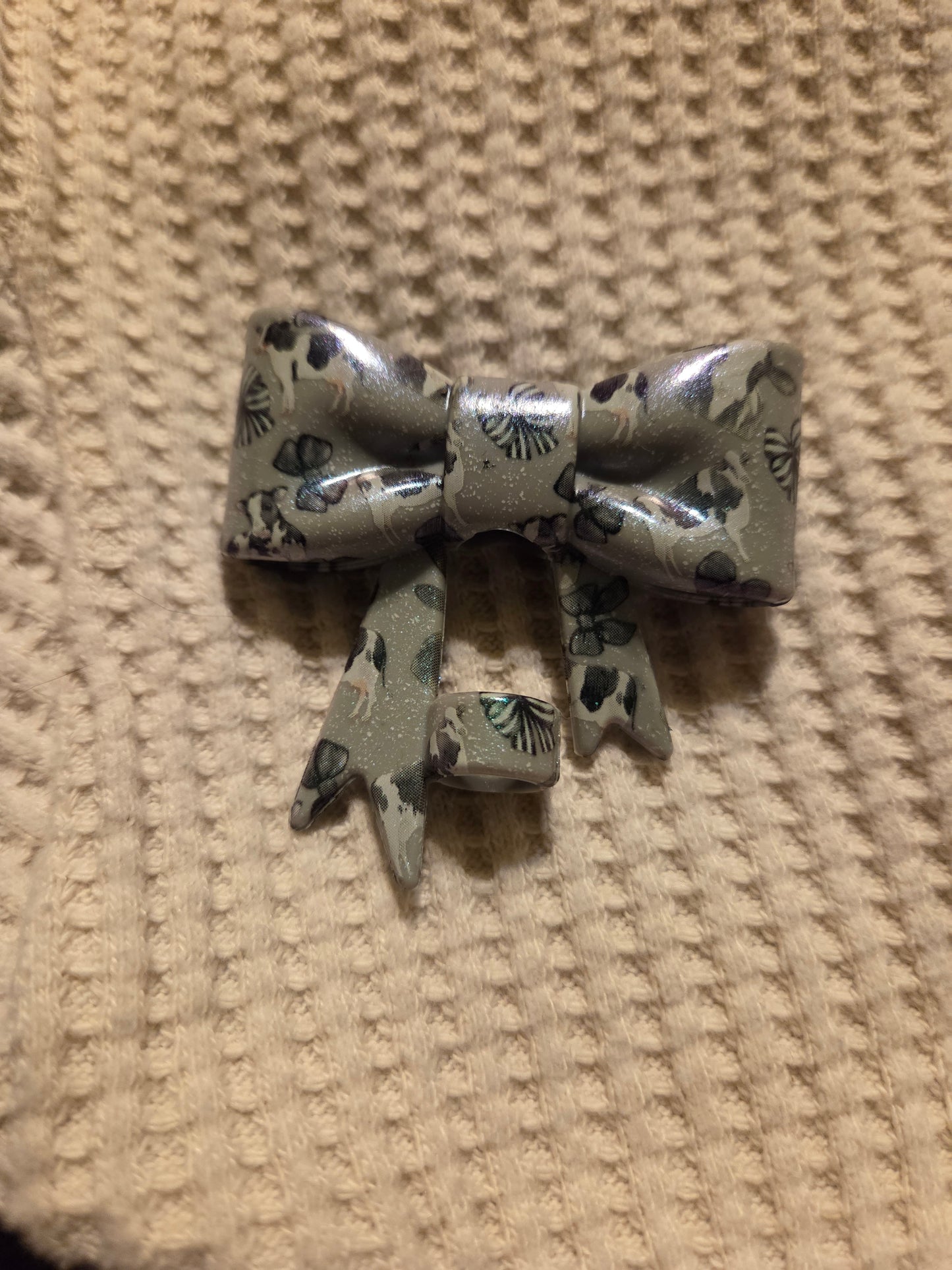 3D Bow Straw Toppers