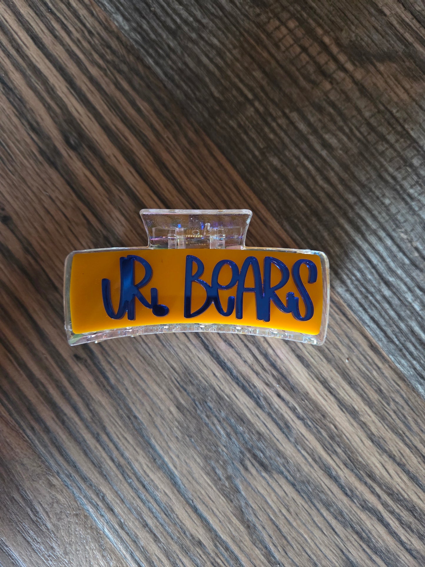 Jr Bears & Bears Large Claw Clips School Spirit