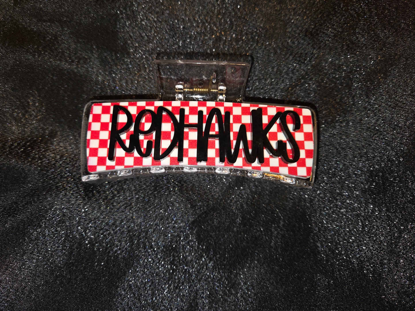Colusa High School Redhawks School Spirit Claw Clips