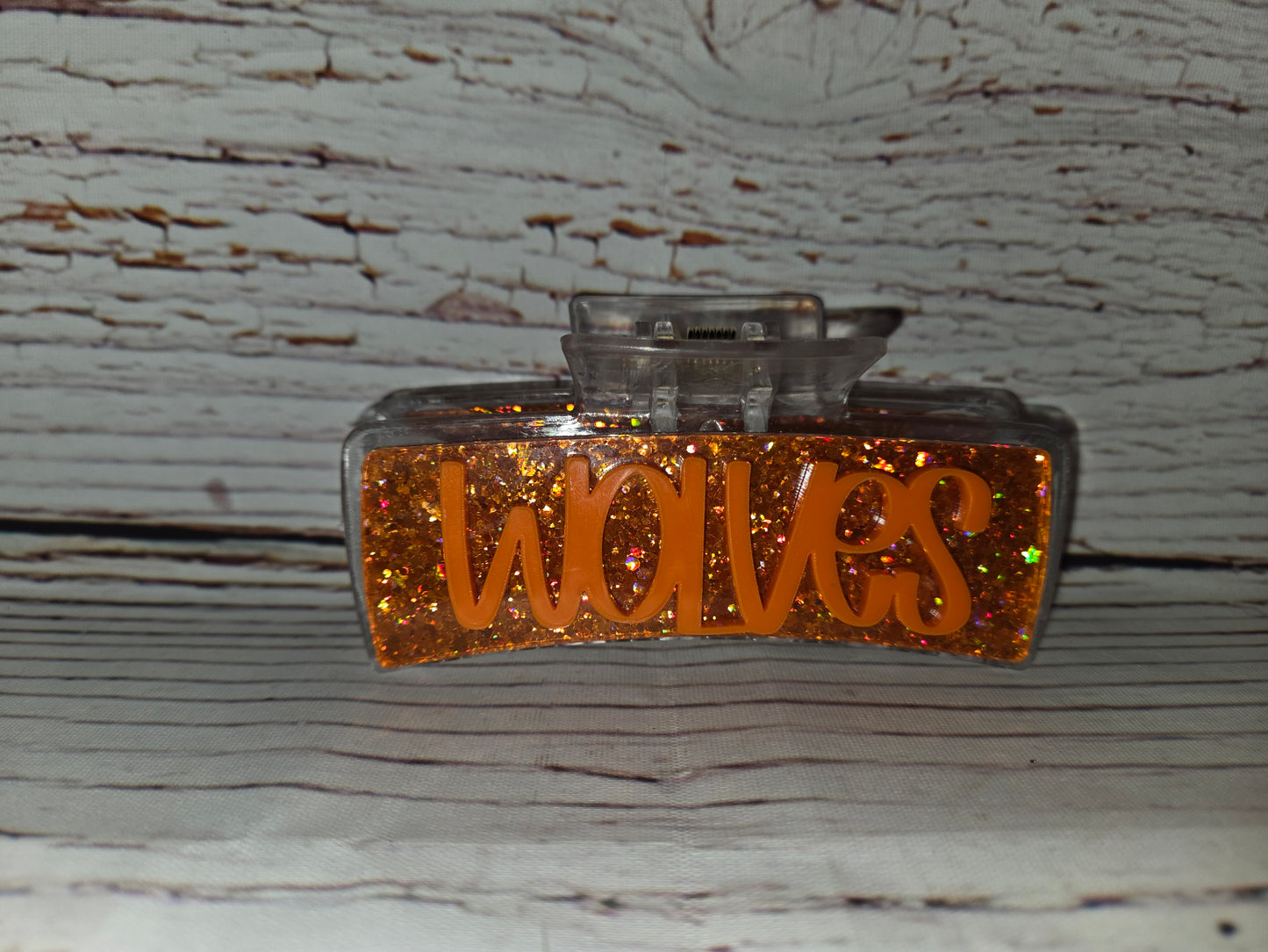 Woodland Wolves High School School Spirit Claw Clips