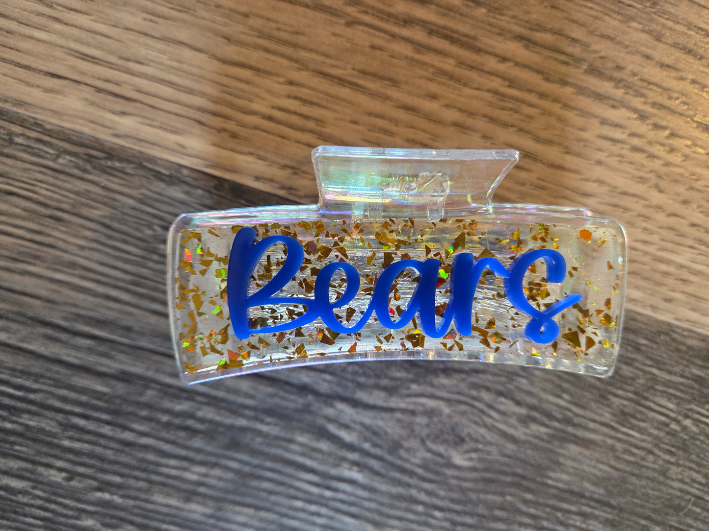 Jr Bears & Bears Large Claw Clips School Spirit