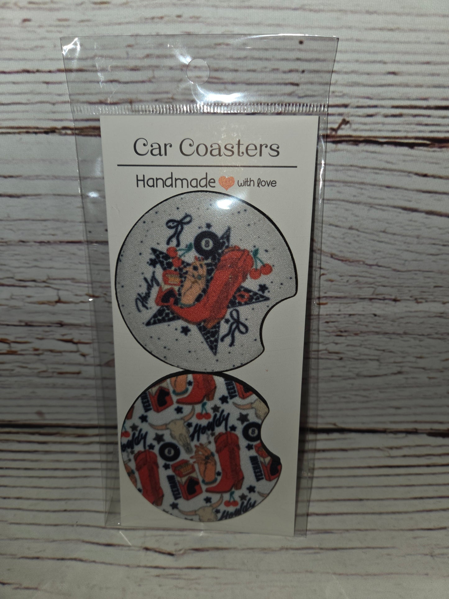 Country Western Car Coasters