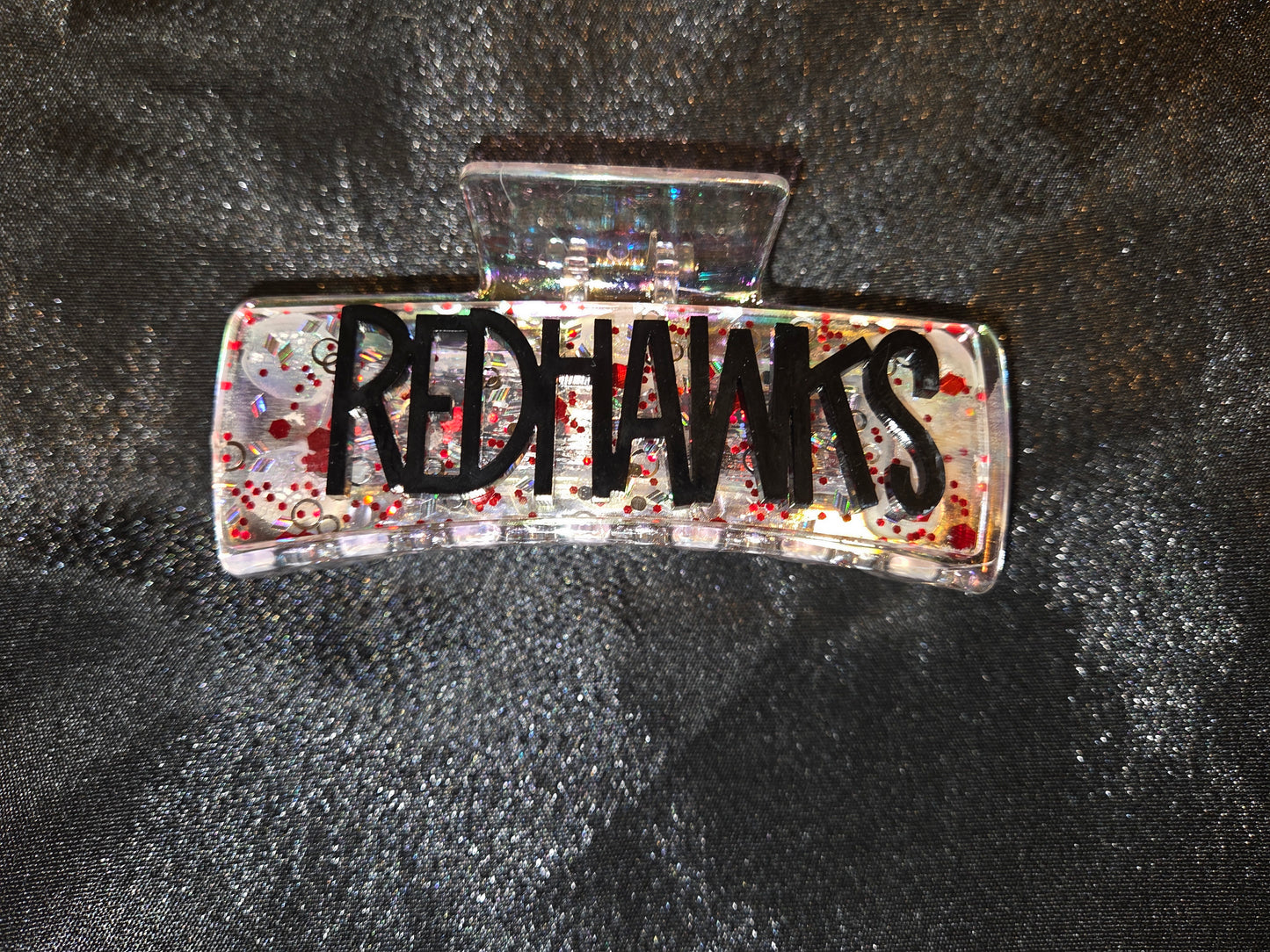 Colusa High School Redhawks School Spirit Claw Clips
