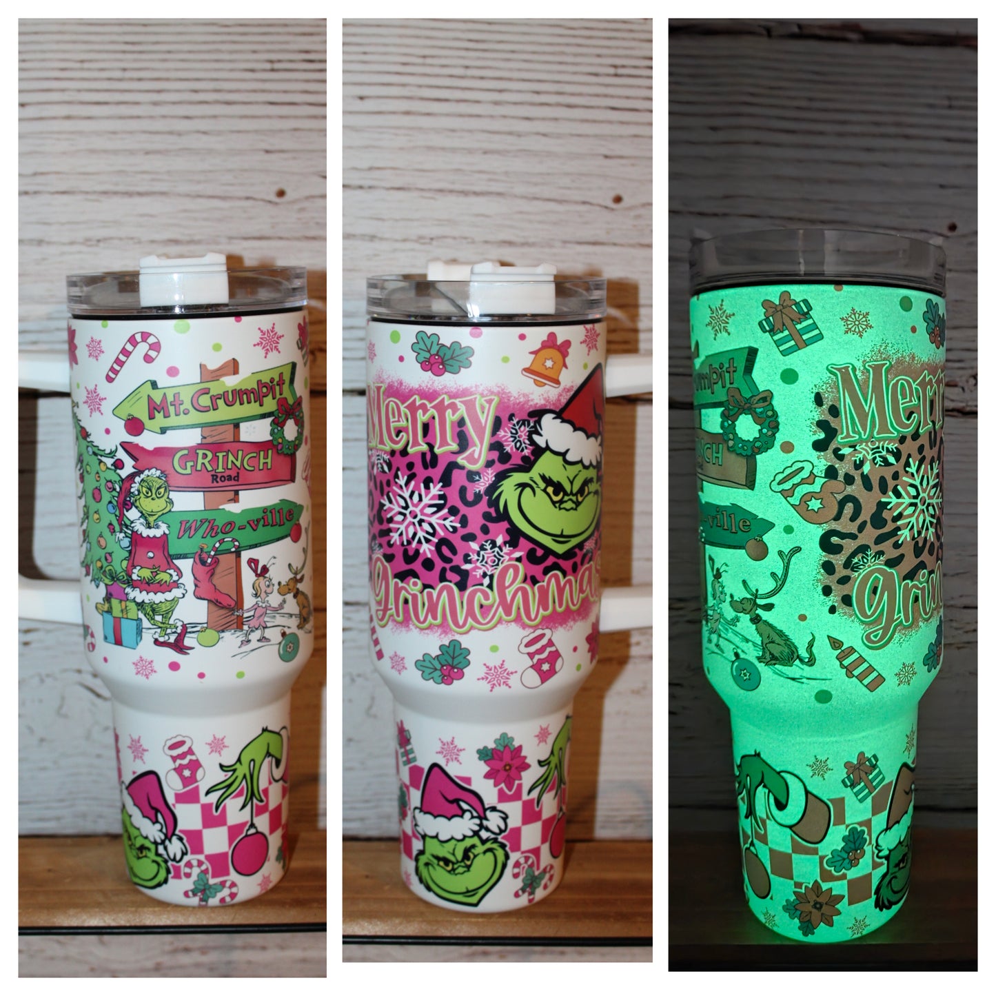 Grinch Glow in Dark 40 oz Tumbler
