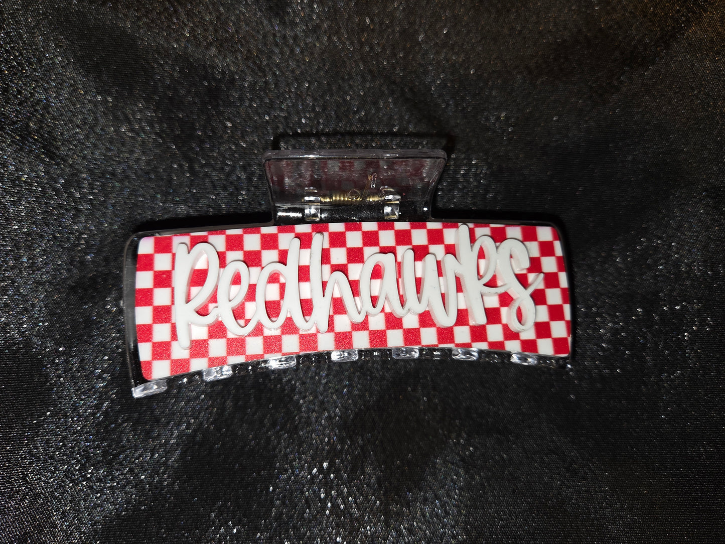 Colusa High School Redhawks School Spirit Claw Clips