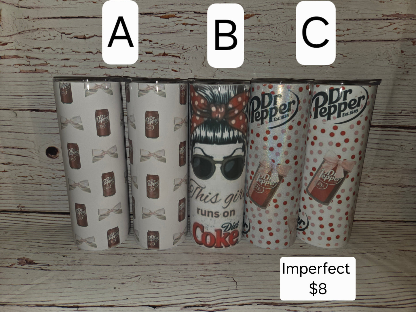 Soda Pop Drinks 20 Oz Tumbler