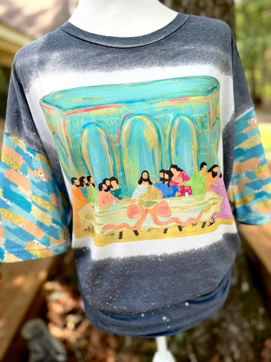 Last Supper Brushstroke Tee Shirt