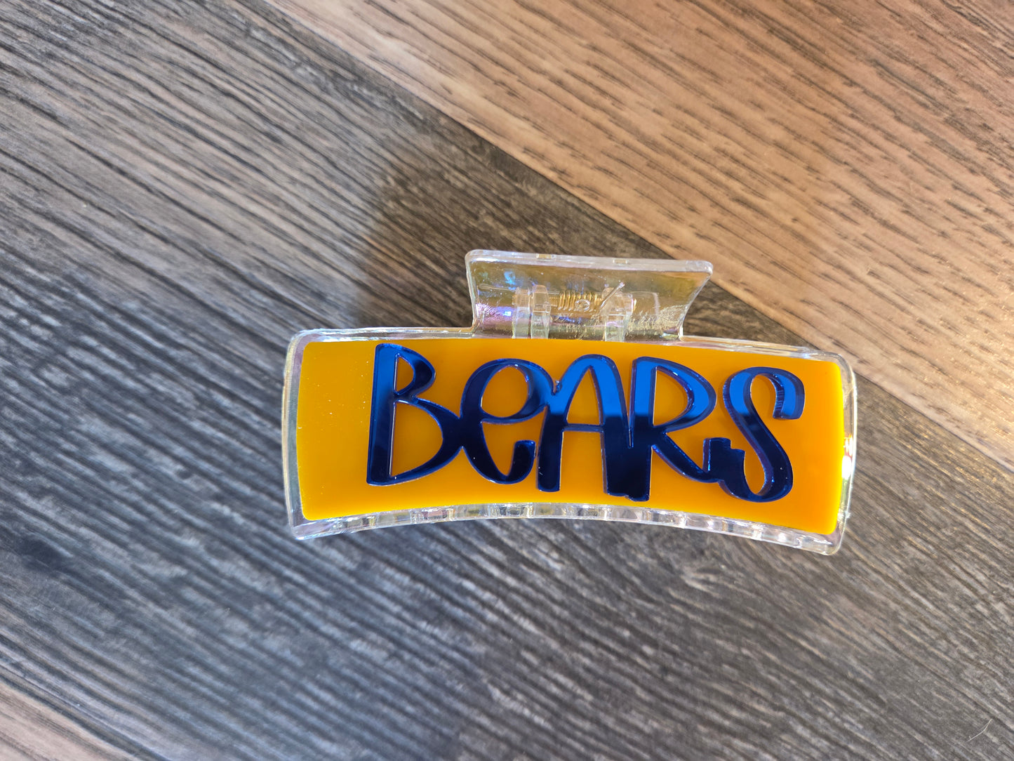 Jr Bears & Bears Large Claw Clips School Spirit