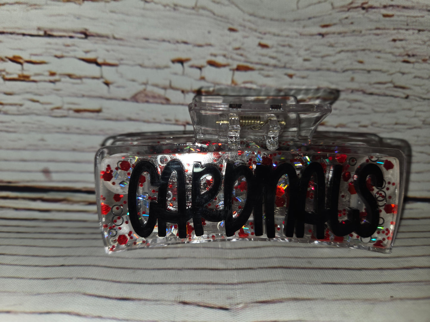 Woodland Christian Cardinals School Spirit Claw Clips