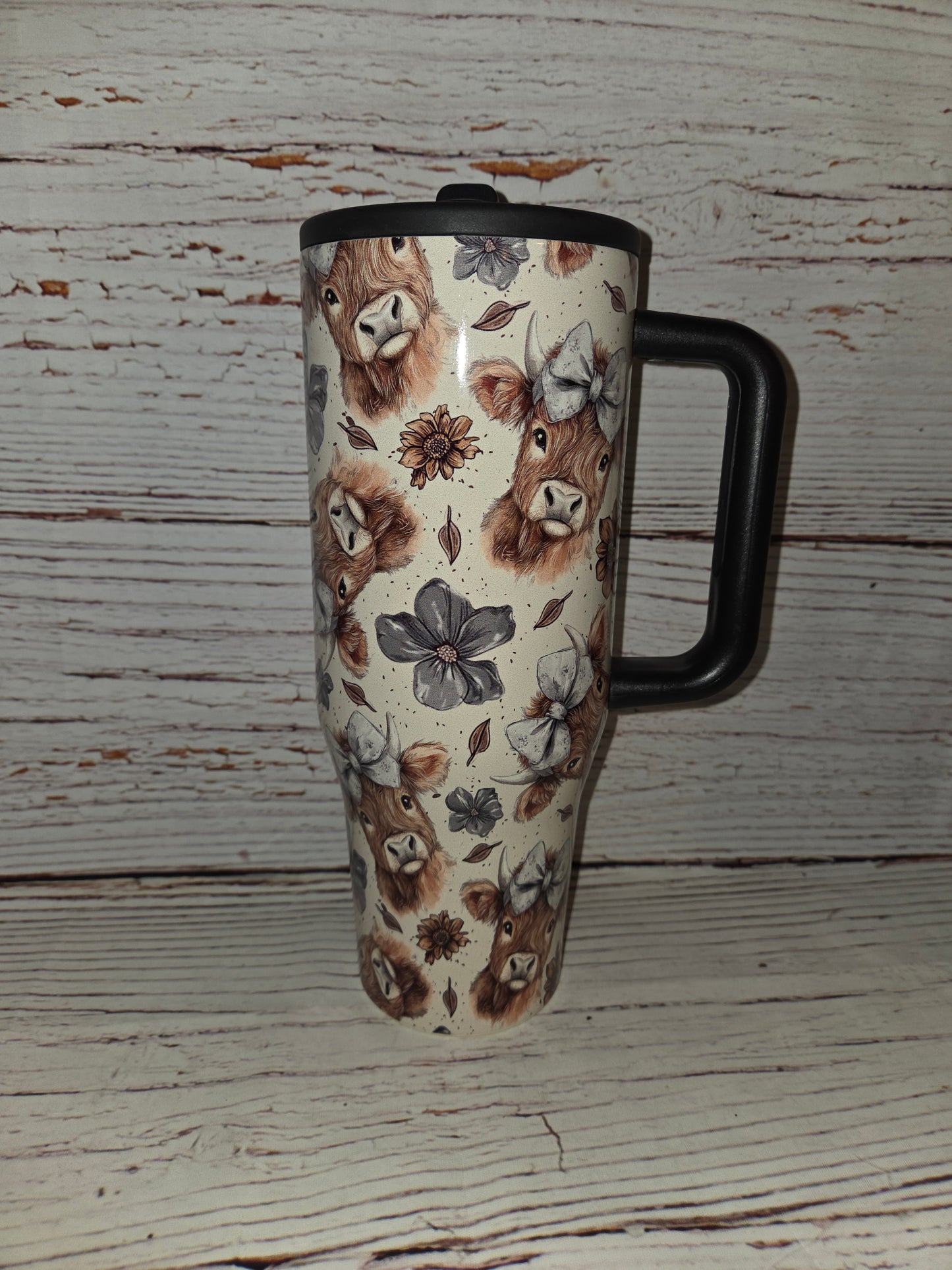 Cow Flip Top Spill Proof Tumbler