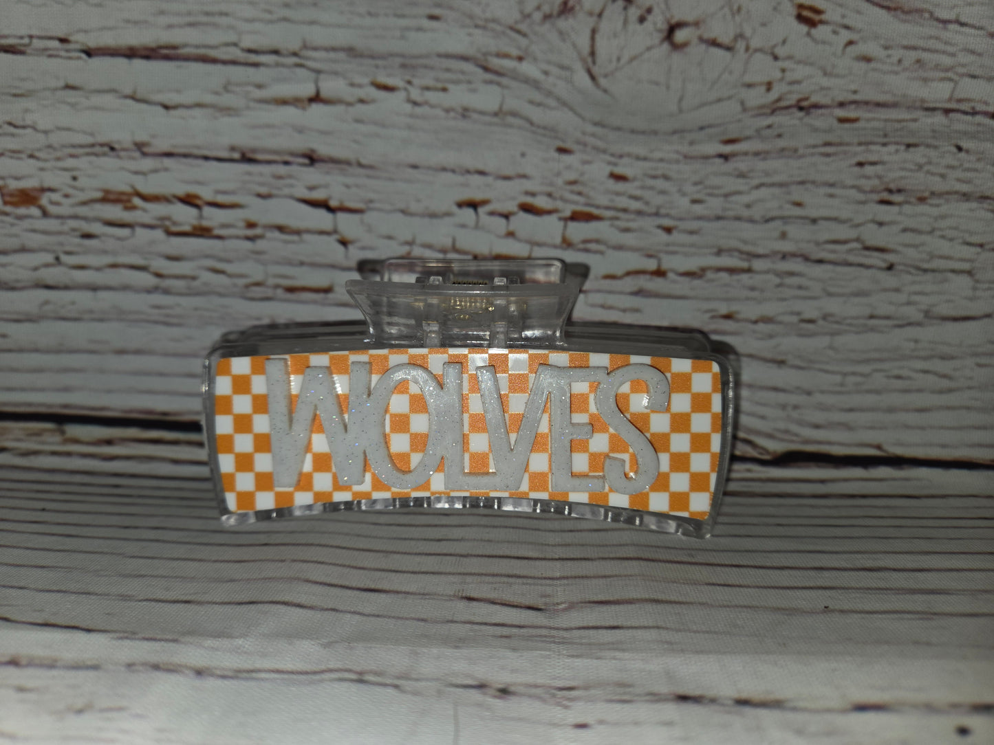 Woodland Wolves High School School Spirit Claw Clips