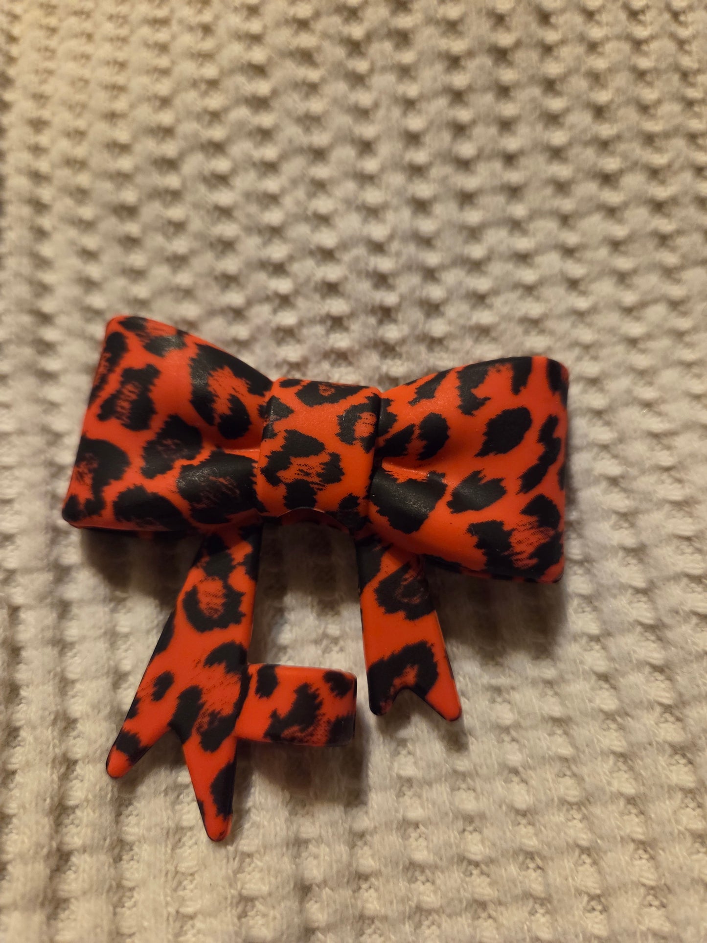 3D Bow Straw Toppers