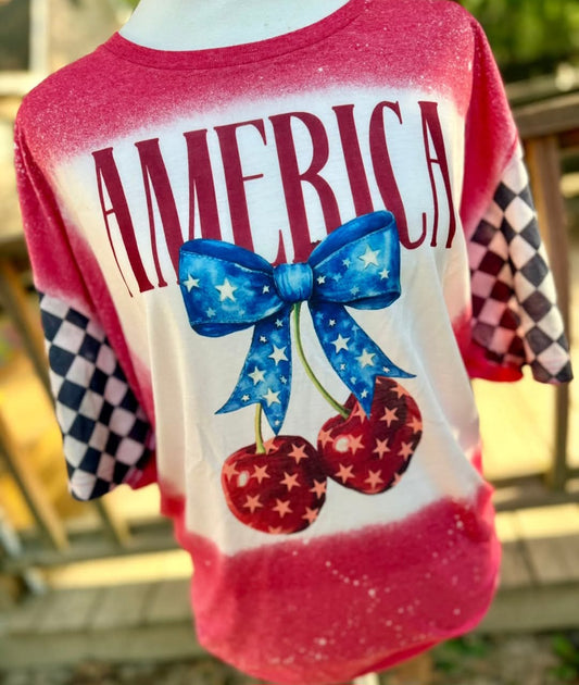 America Cherry Tee Shirt