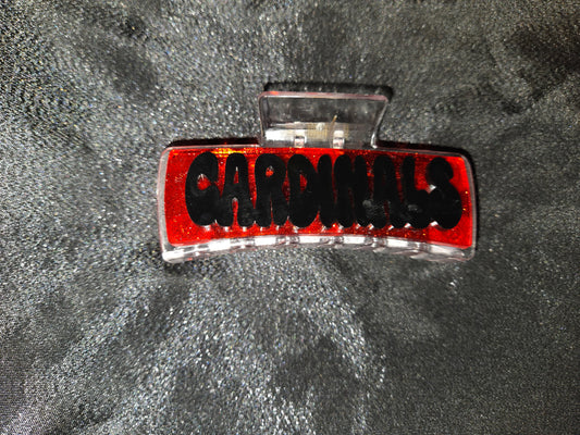 Woodland Christian Cardinals School Spirit Claw Clips