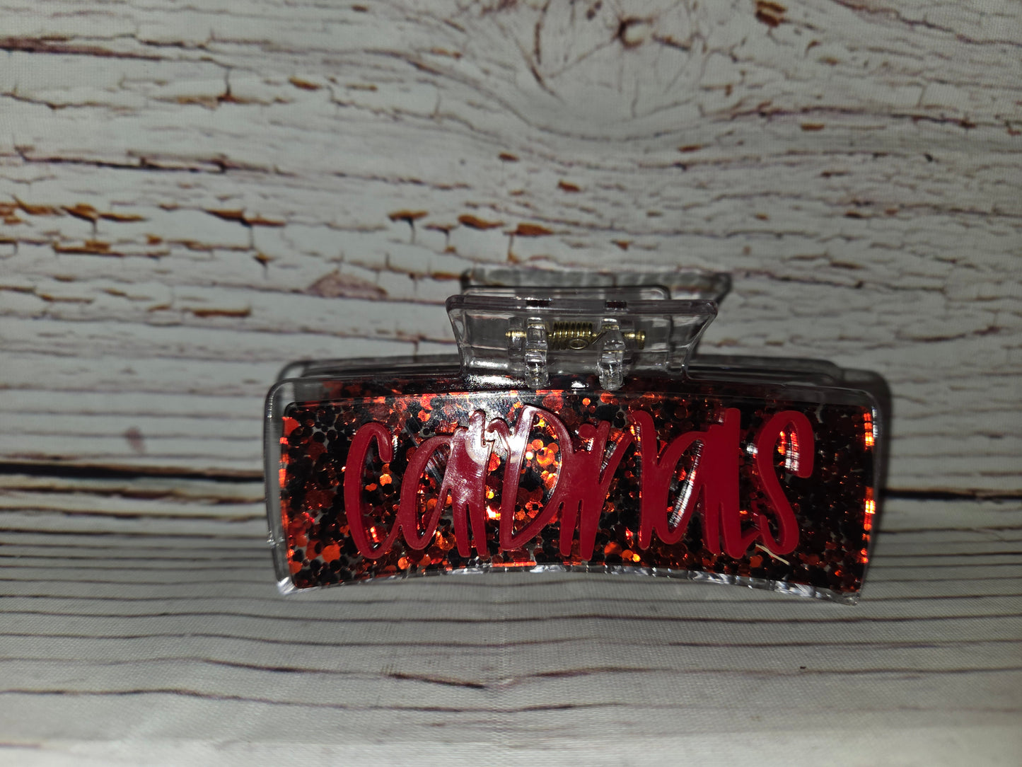 Woodland Christian Cardinals School Spirit Claw Clips