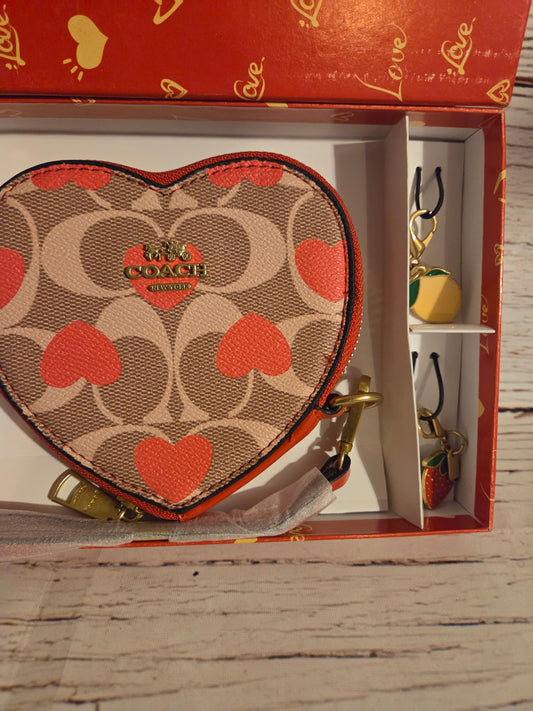 Coach Heart Wristlet Wallets Boujee