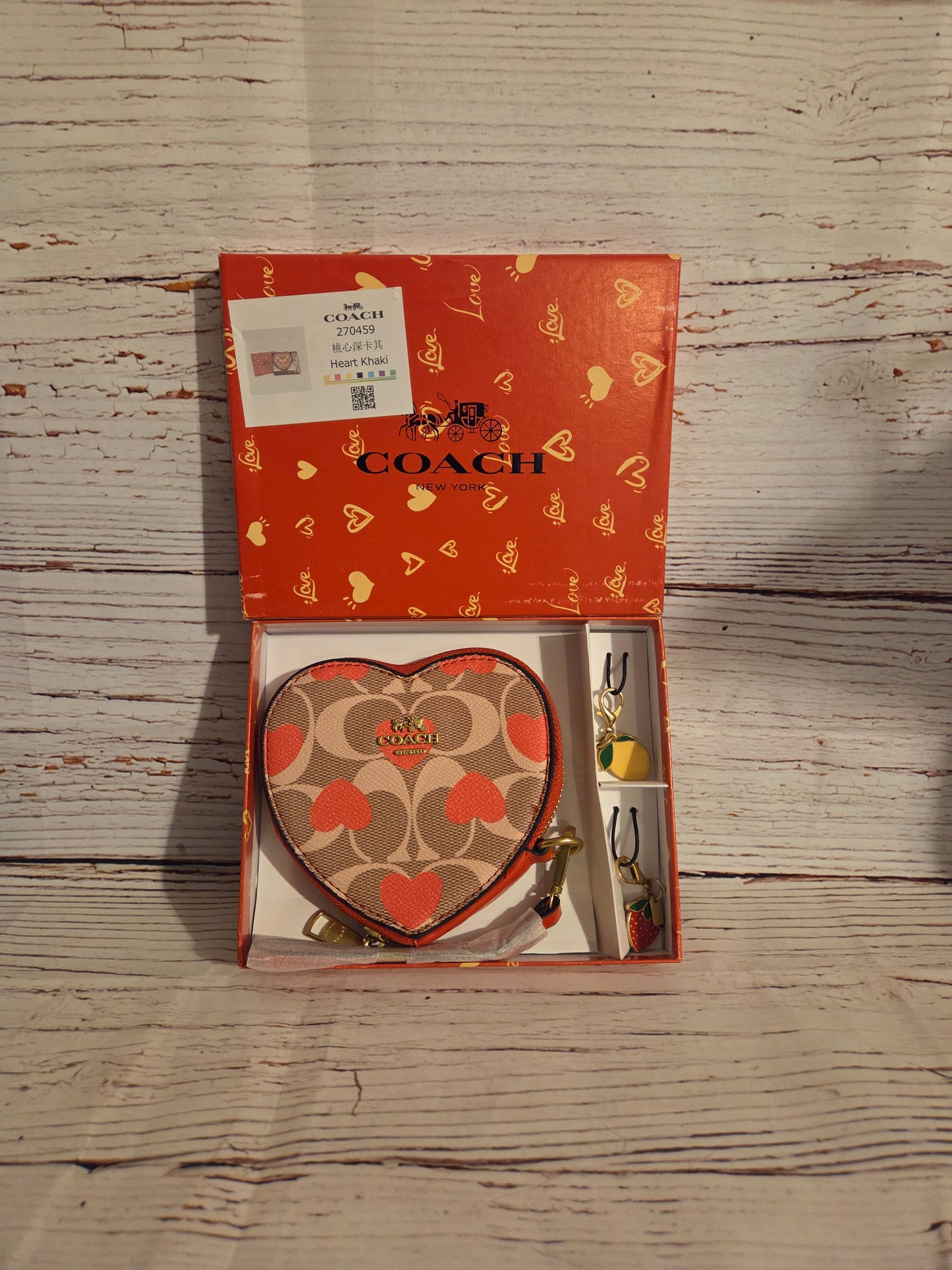 Coach Heart Wristlet Wallets Boujee