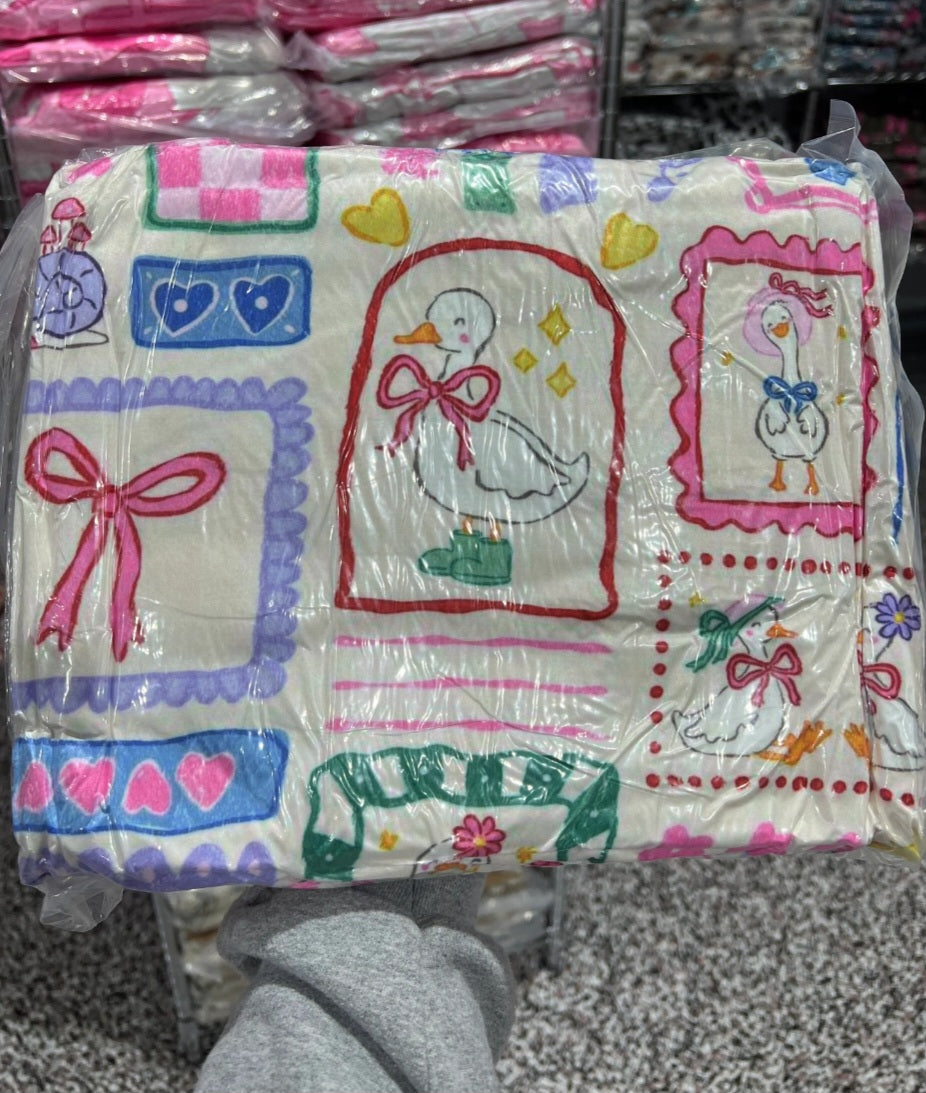 Oversized 60x80" Fuzzy Blanket
