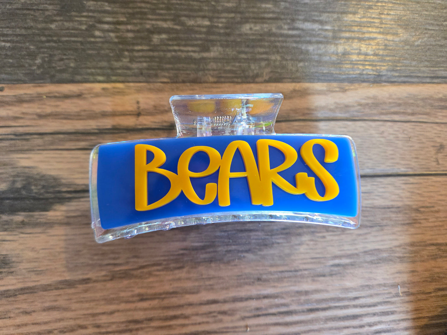 Jr Bears & Bears Large Claw Clips School Spirit