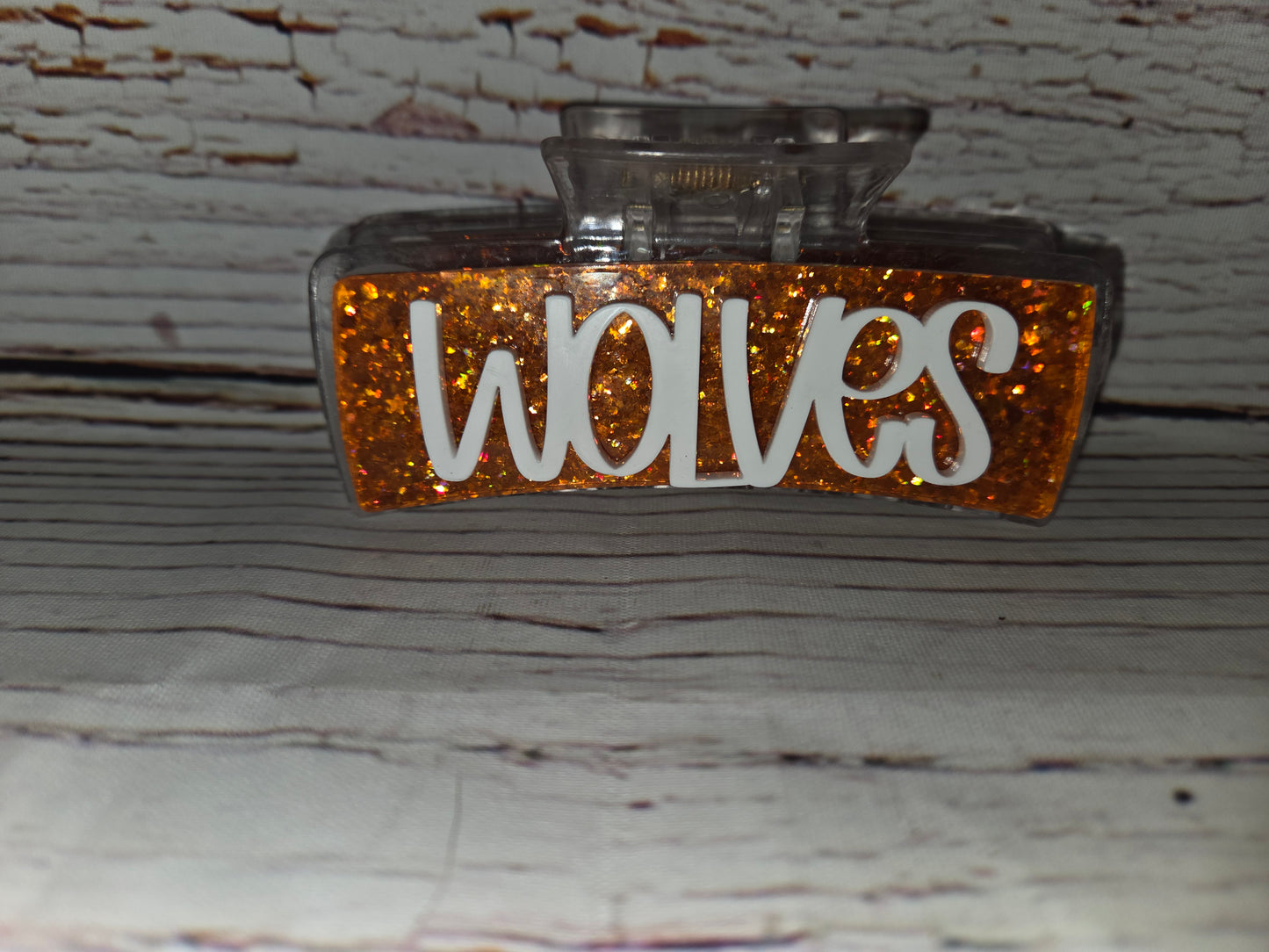 Woodland Wolves High School School Spirit Claw Clips
