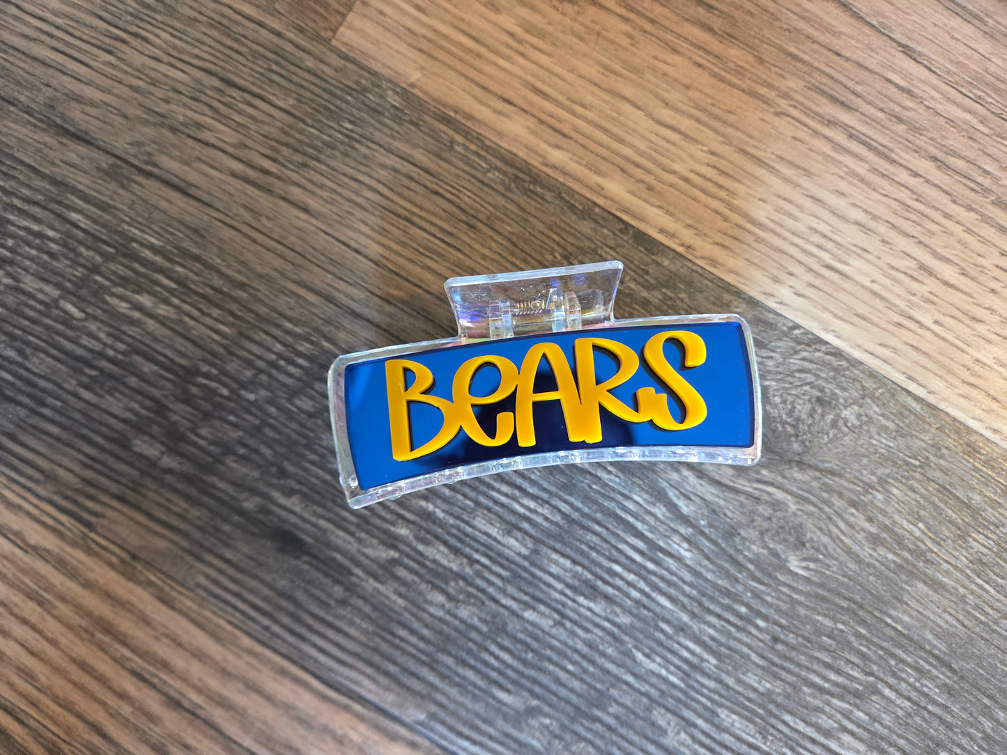 Jr Bears & Bears Large Claw Clips School Spirit