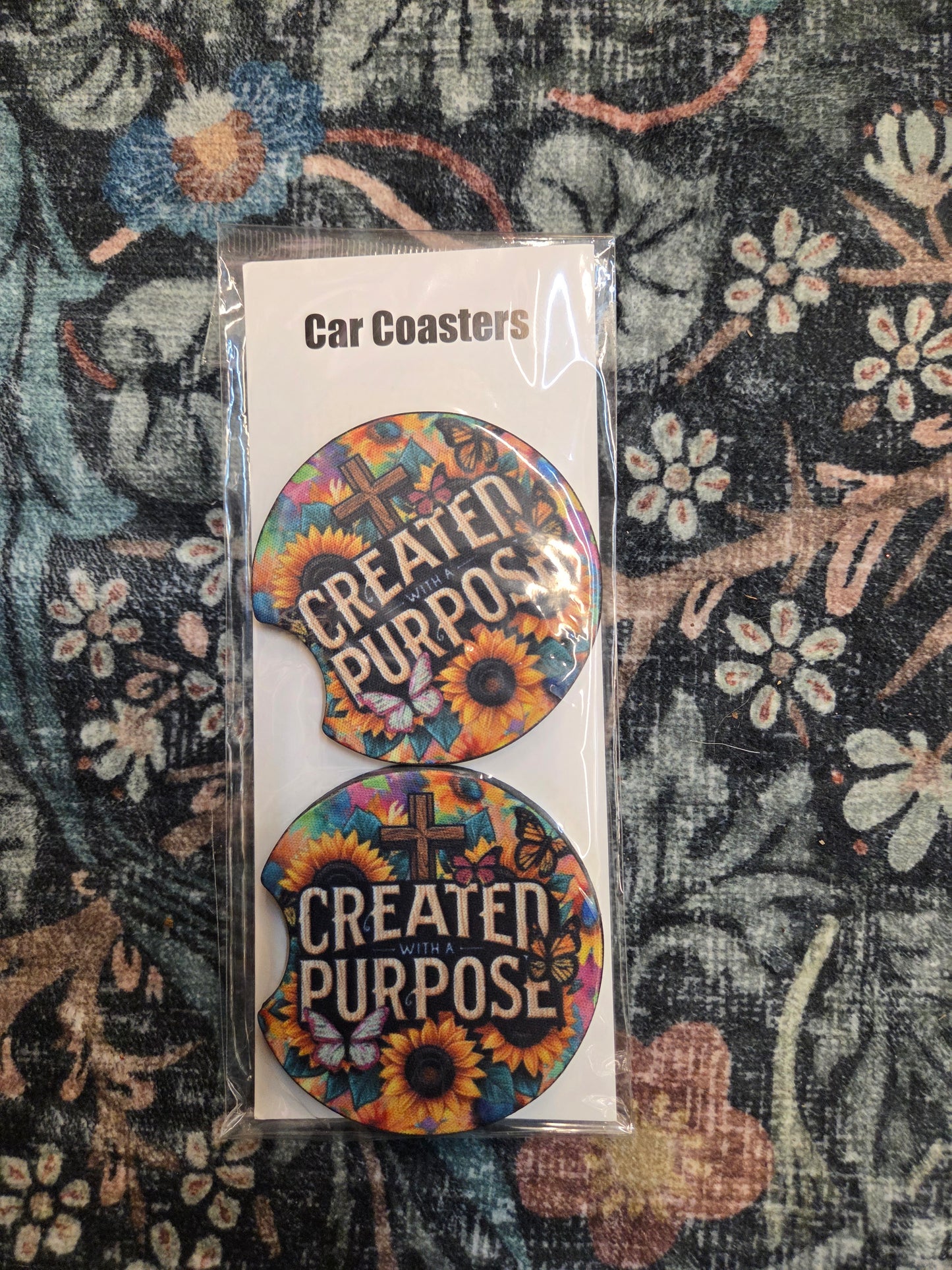 Faith, encouragement & awareness Car Coasters