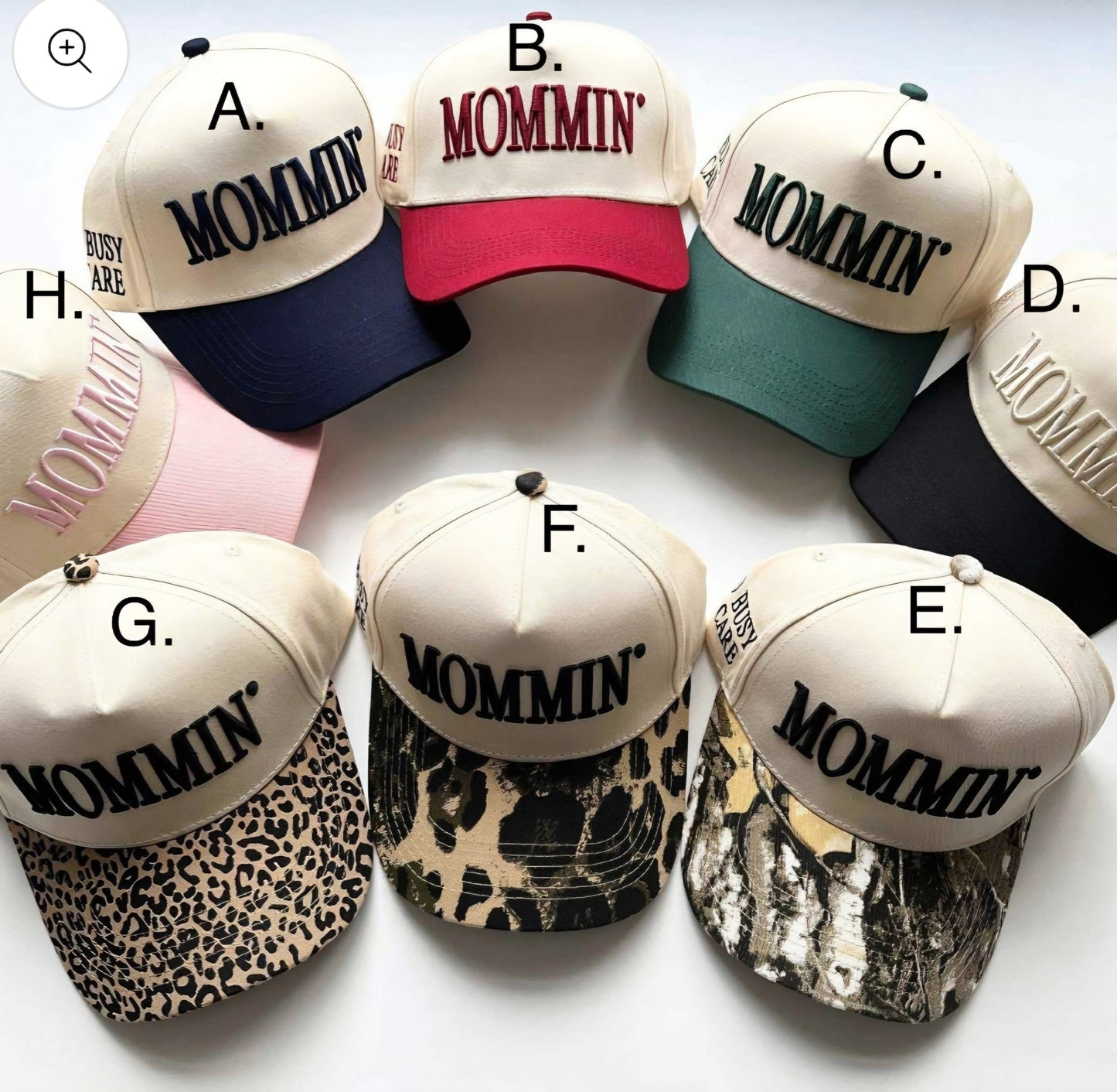 Mommin' Embroidered Hats