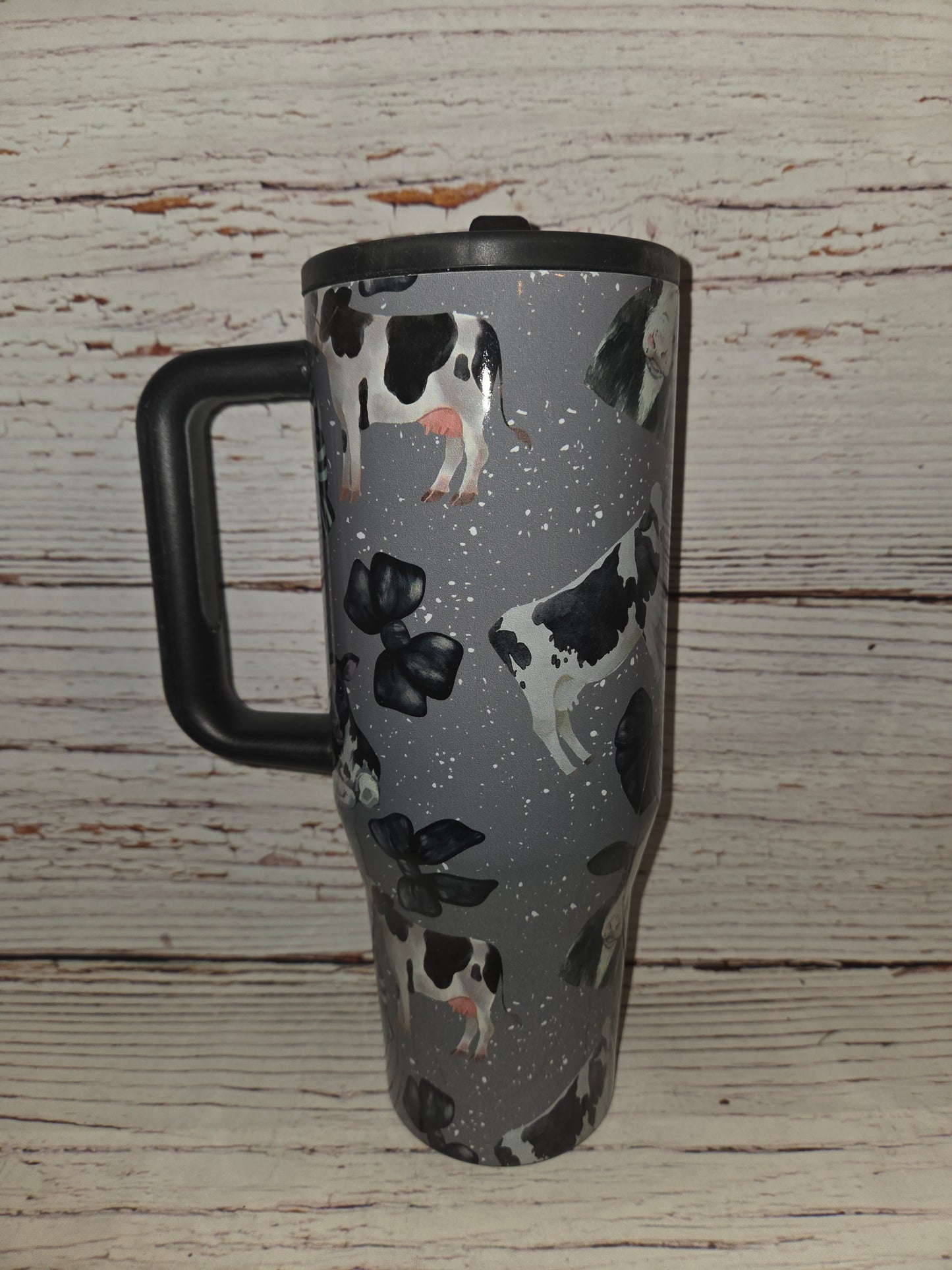 Cow Flip Top Spill Proof Tumbler