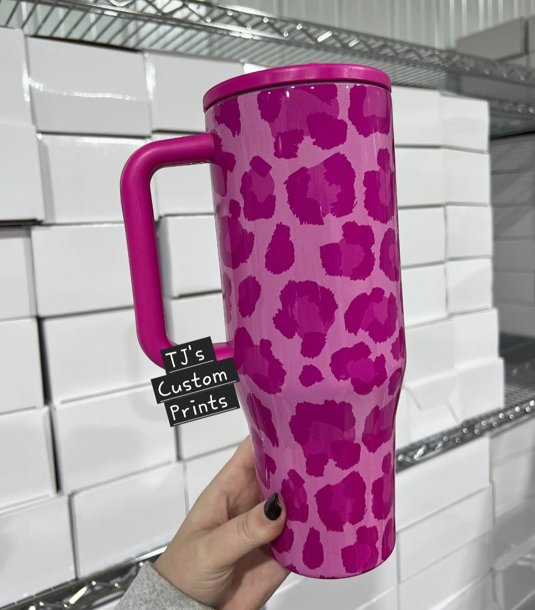 Cheetah Flip Top Spill Proof Tumbler