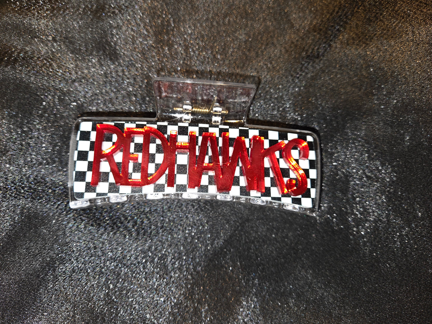 Colusa High School Redhawks School Spirit Claw Clips