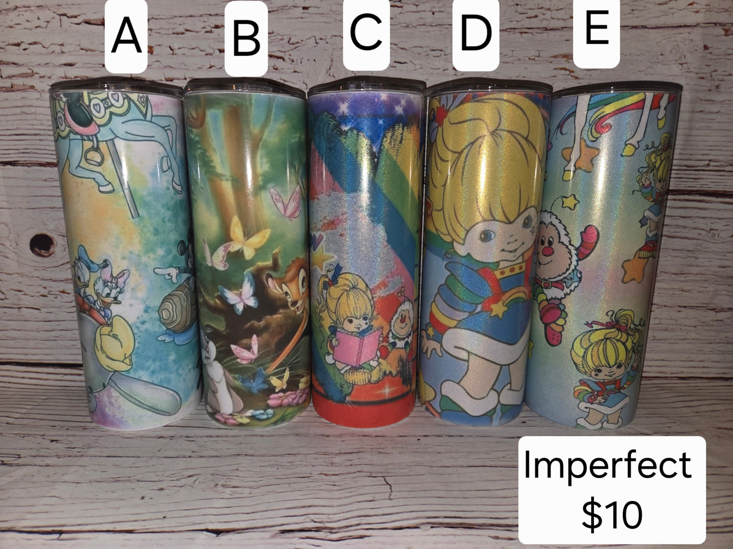 Throwback Characters Tumblers
