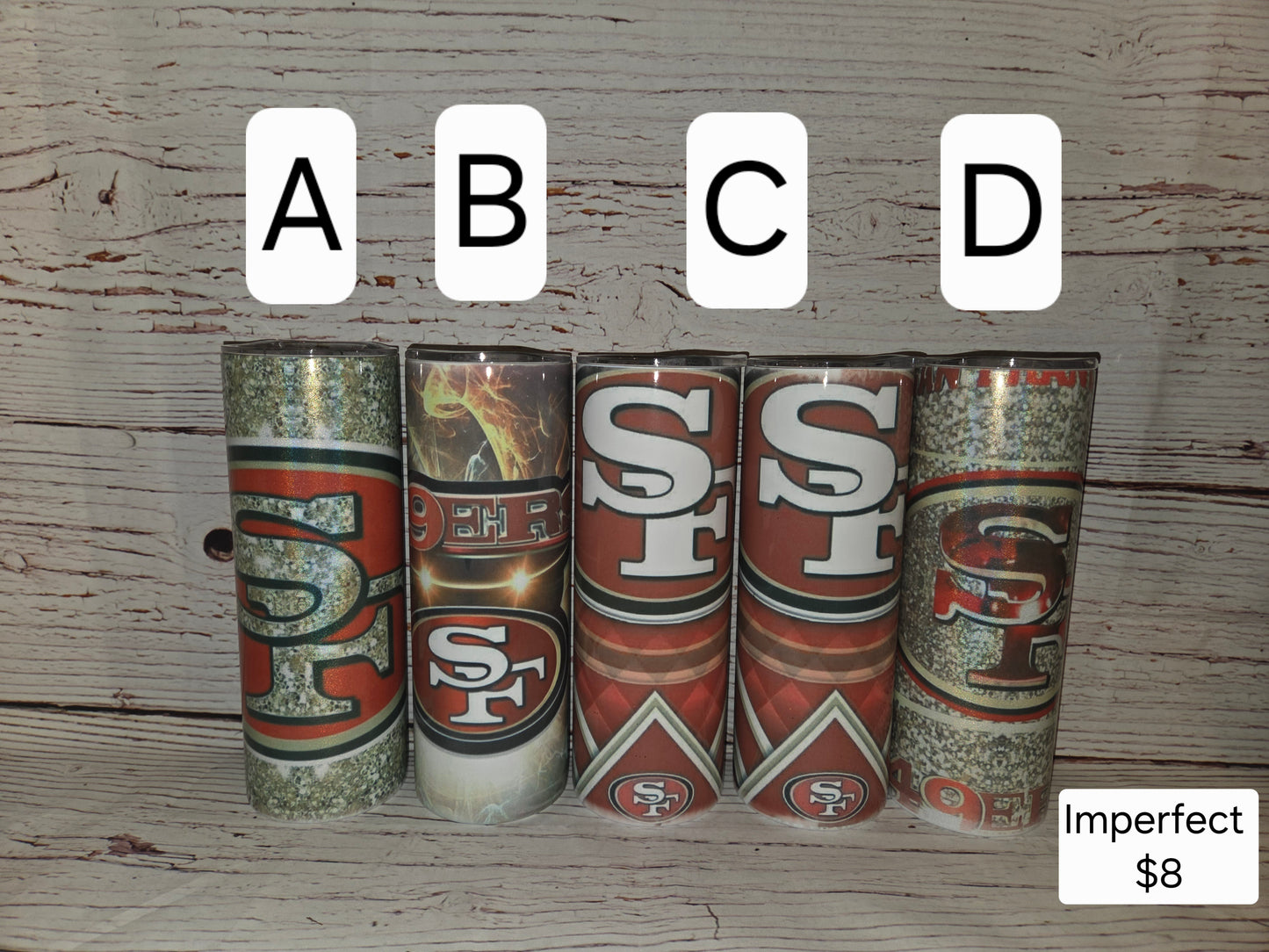 SF 49ers 20 Oz Tumbler