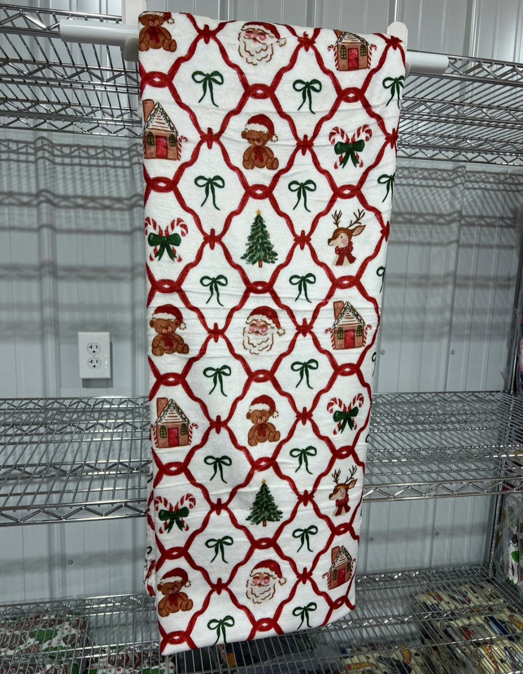 Oversized 60x80" Fuzzy Blanket: Holiday Edition