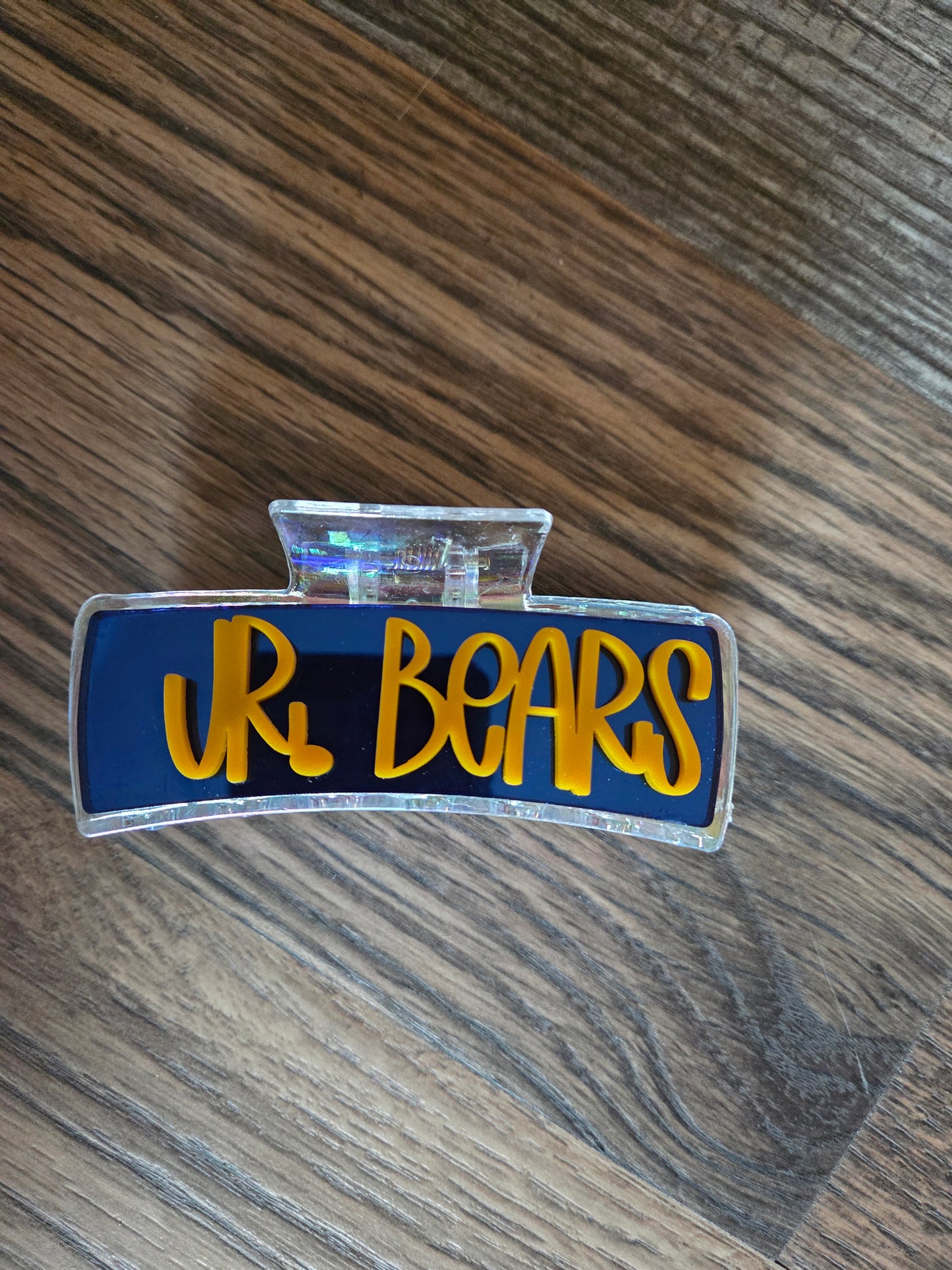 Jr Bears & Bears Large Claw Clips School Spirit