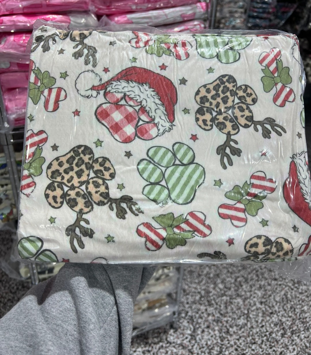 Oversized 60x80" Fuzzy Blanket: Holiday Edition